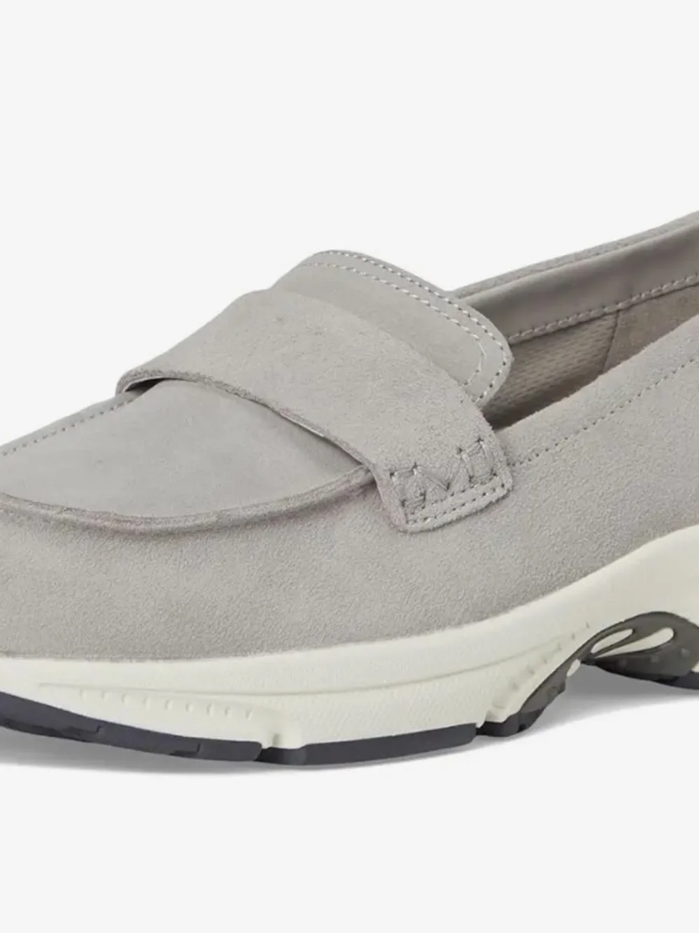 Vionic Light Gray Suede Walk Roam Loafer Sz 9 Nwot